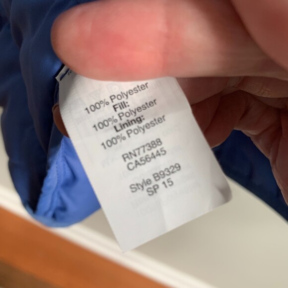 J. Crew Puffer Vest Women's Size Small Full Zip Mock Neck Periwinkle Blue Preppy - Picture 8 of 9